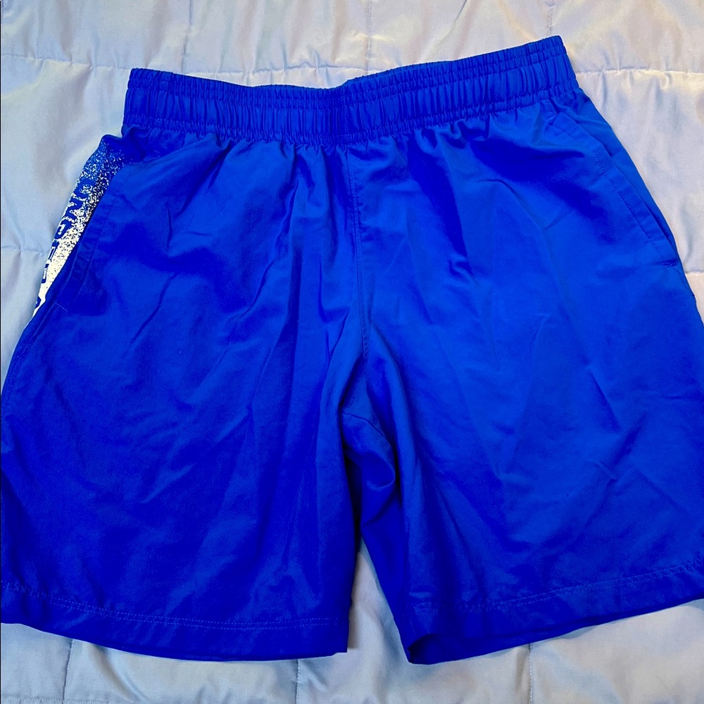 Under Armour Royal Blue Shorts youth large (10/12)